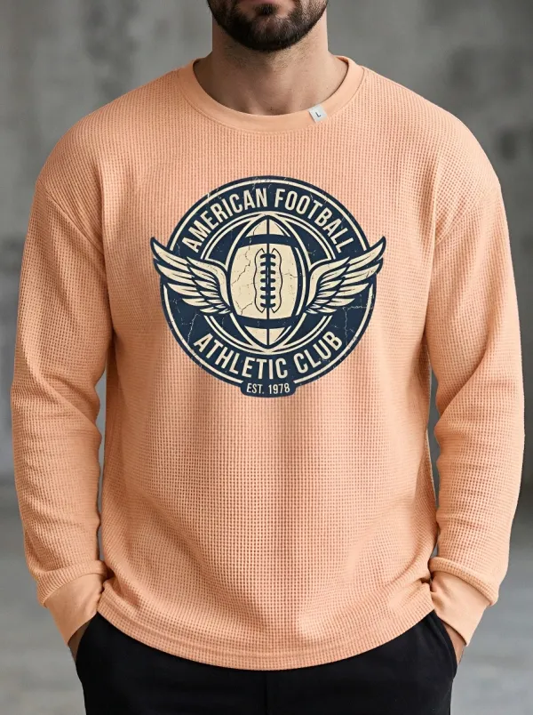 Football Graphic Casual T-Shirt