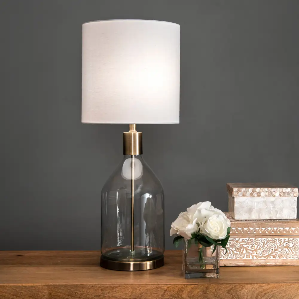 Glass Table Lamp