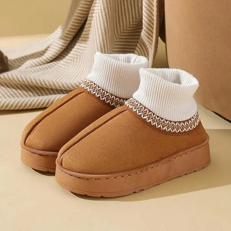 Simple Platform Slip On Boots