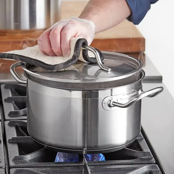 Compact Stainless Steel Aluminum Clad Sauce Pot with Cover