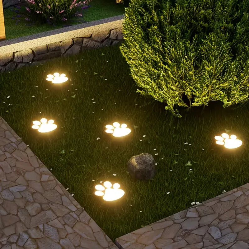 Cute Cat Paw Solar Garden Lights