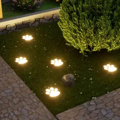 Cute Cat Paw Solar Garden Lights