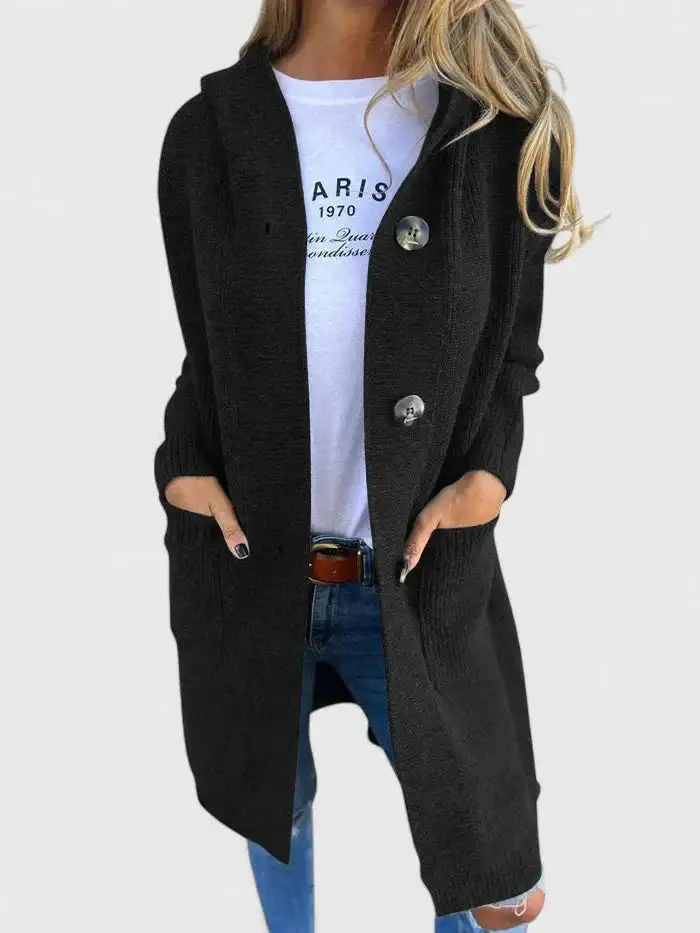 Modern Button Front Cardigan