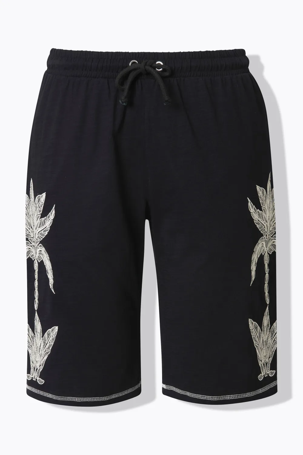 Cotton Drawstring Waist Belt Shorts