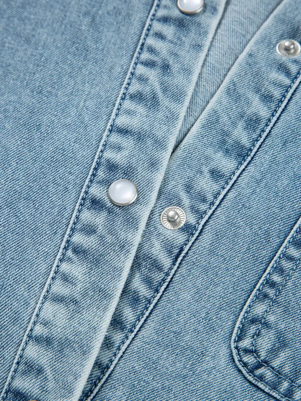 Wearable Cut Denim Smocked Flared Mini Dress