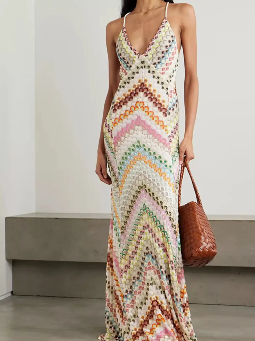 Classic Spaghetti-Strap Maxi Dress
