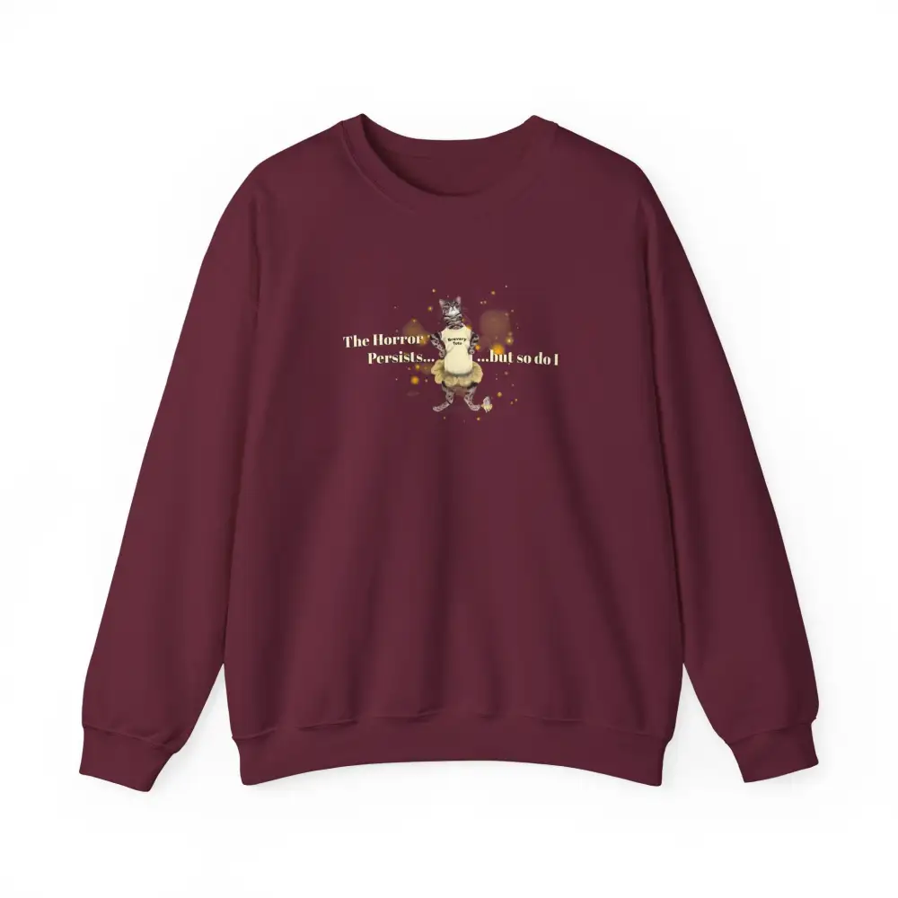 Brave Cat Graphic Crewneck Sweatshirt