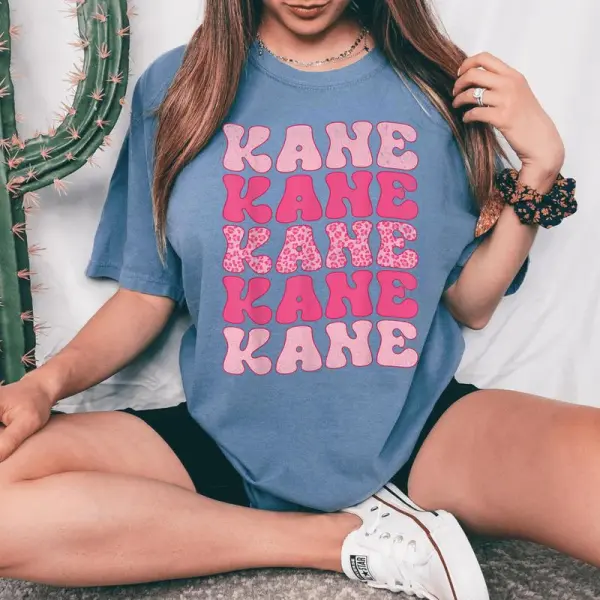 Retro Kane First Name Personalized Kane Groovy Vintage Women's Oversized Comfort T-Shirt