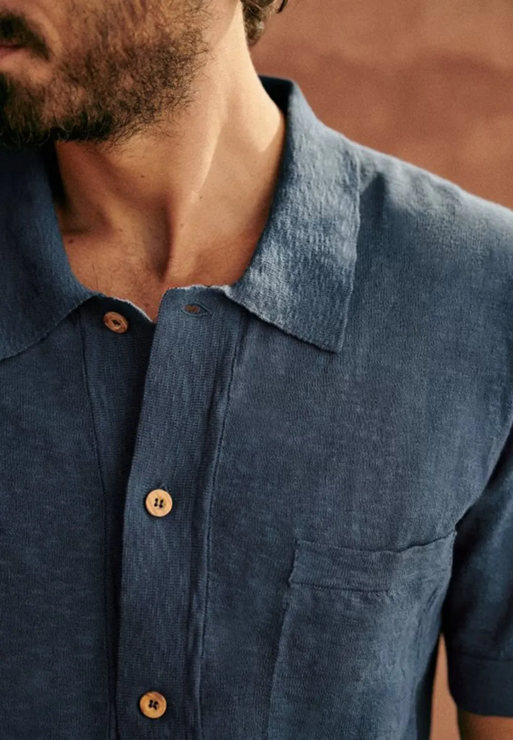 Burgundy Patch Pocket Short Sleeve Camp Shirt