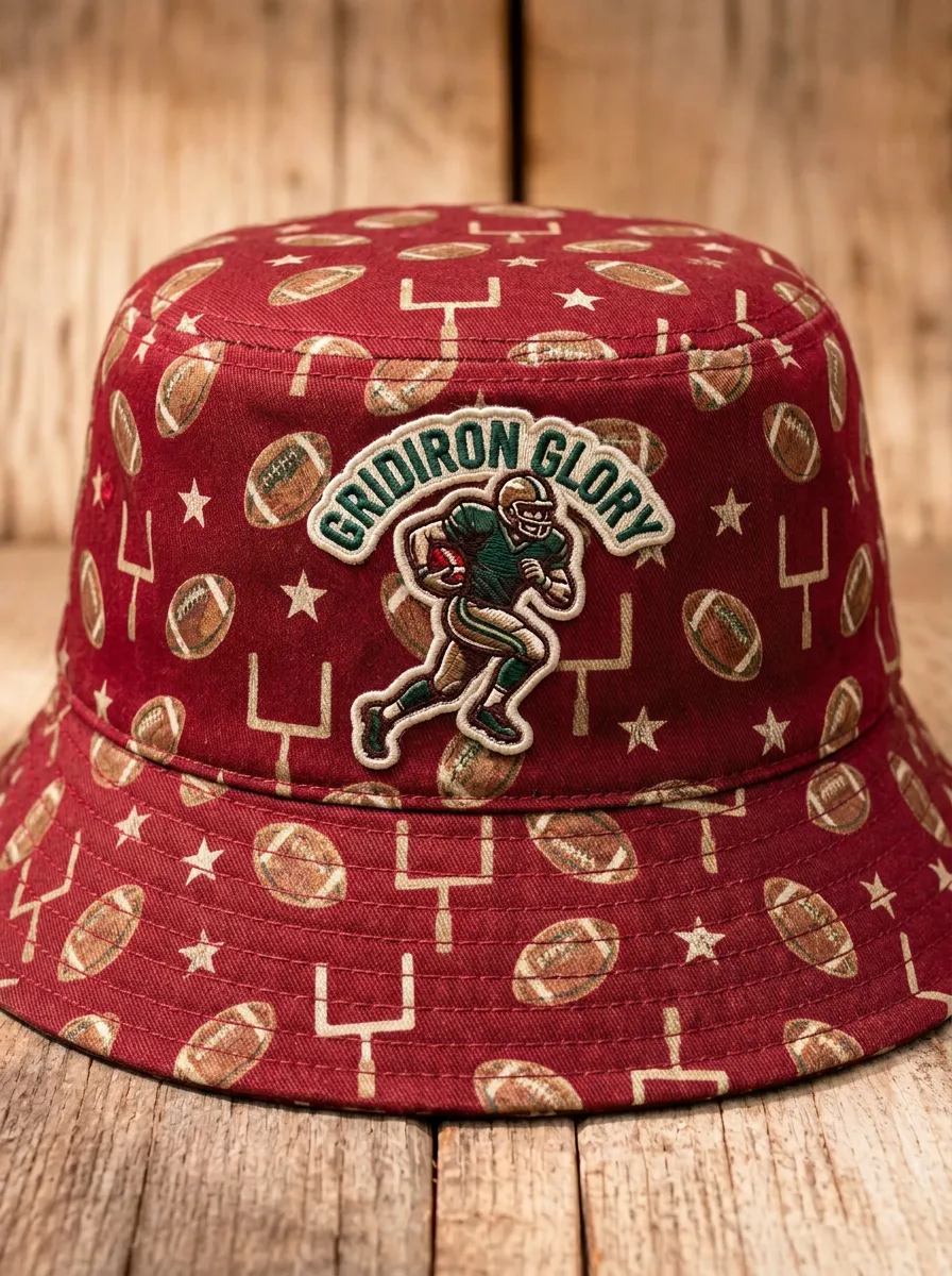 Gridiron Glory Football Bucket Hat