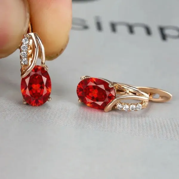 Faceted Domed Drop Earrings