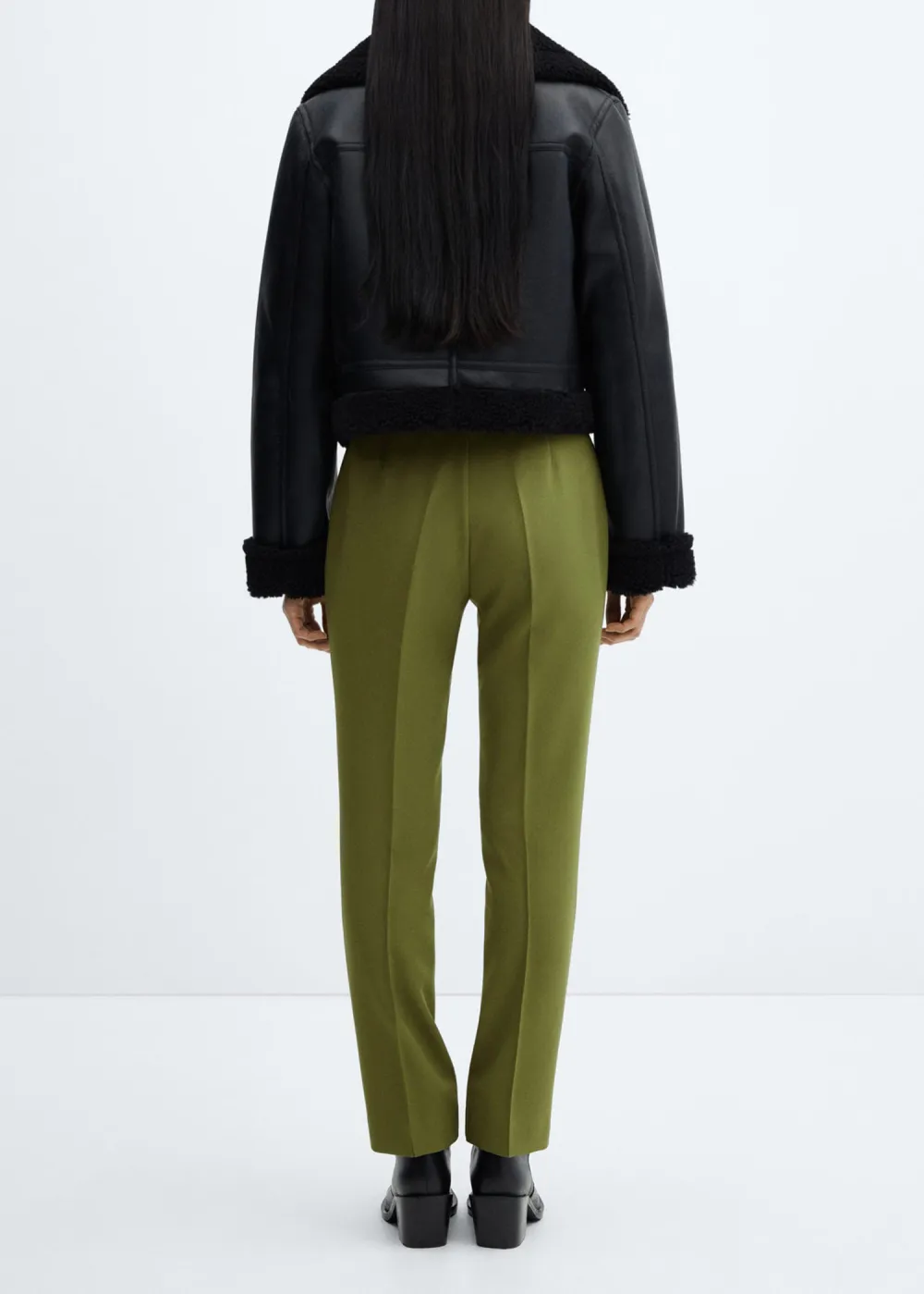 Belt Straight-Fit Pants