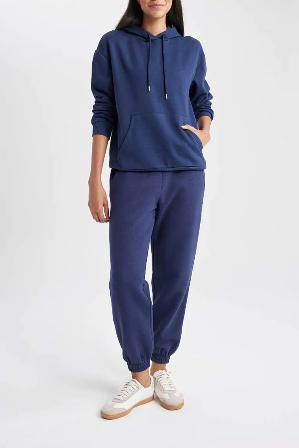 Casual Solid Straight Pants
