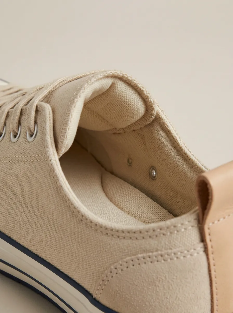 Modern Textured Women's Low-Top Canvas Shoes