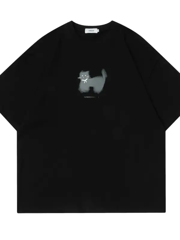 Soft Touch Graphic Crew Neck Short Sleeve Tee