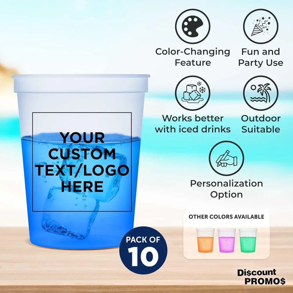 Custom Color Changing Plastic Cups