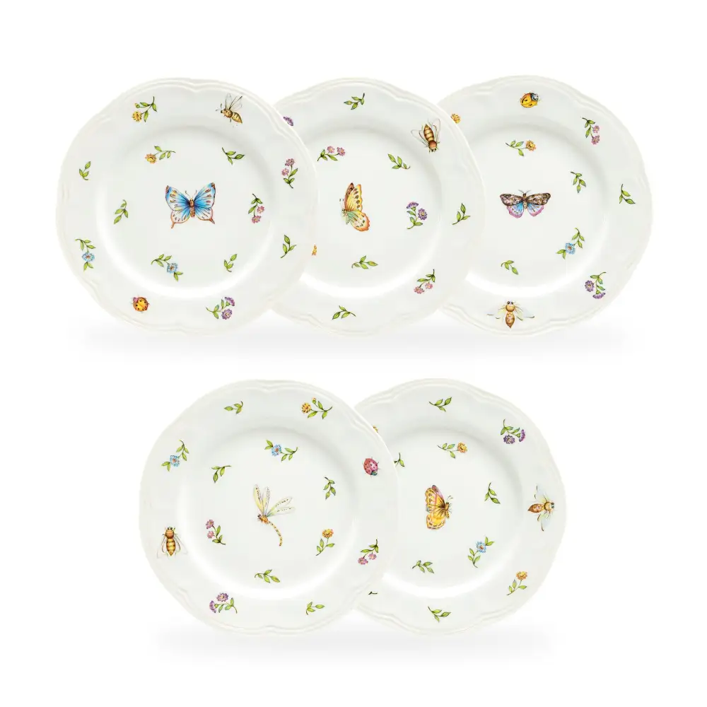 Summer Garden Porcelain Dessert Plate