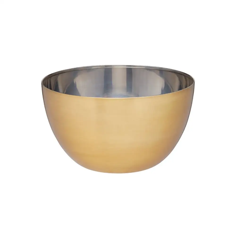 Stainless Steel Brass Finish Bowl