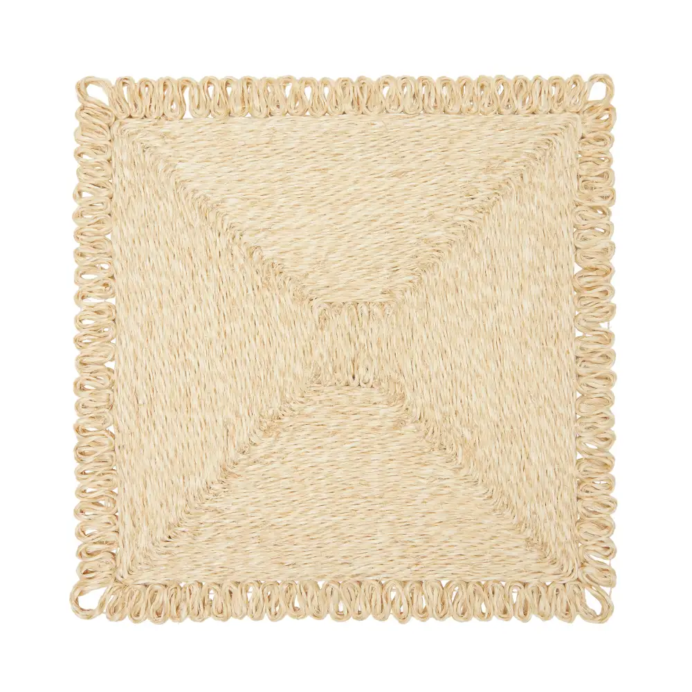 Minimal Square Abaca Placemat Set