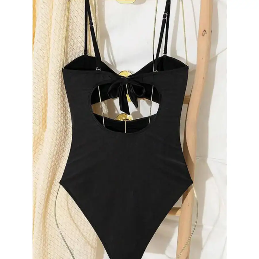 Women's Cutout Sweetheart-Neck One-Piece Swimsuit