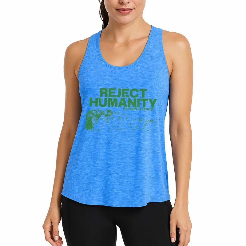 Reject Humanity Meme Athletic Tank