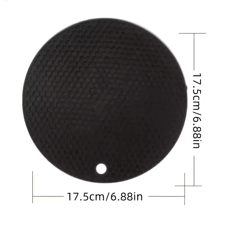2 Pcs Heat-Resistant Silicone Coasters
