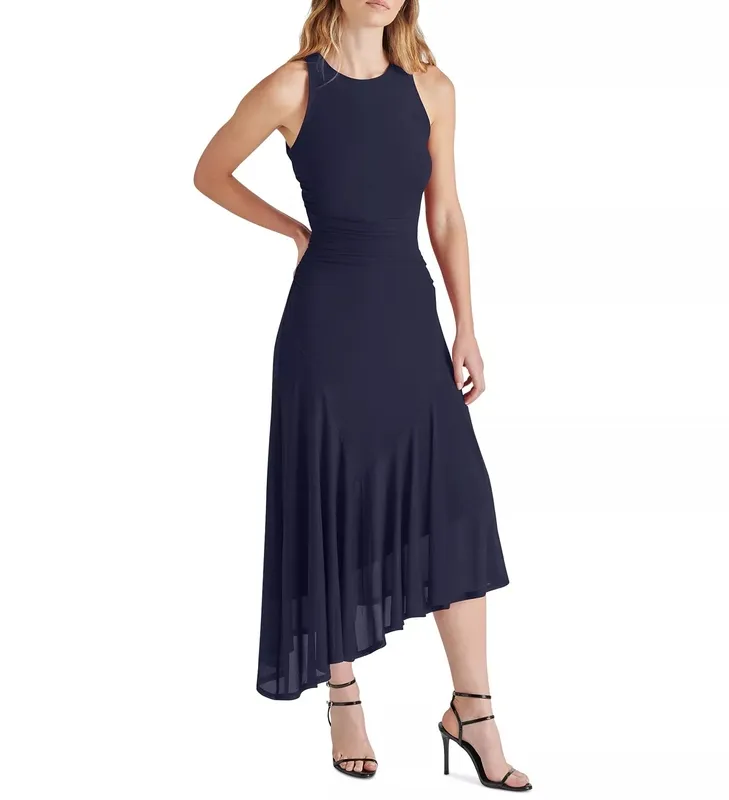 Navy Stretch Blend Dress