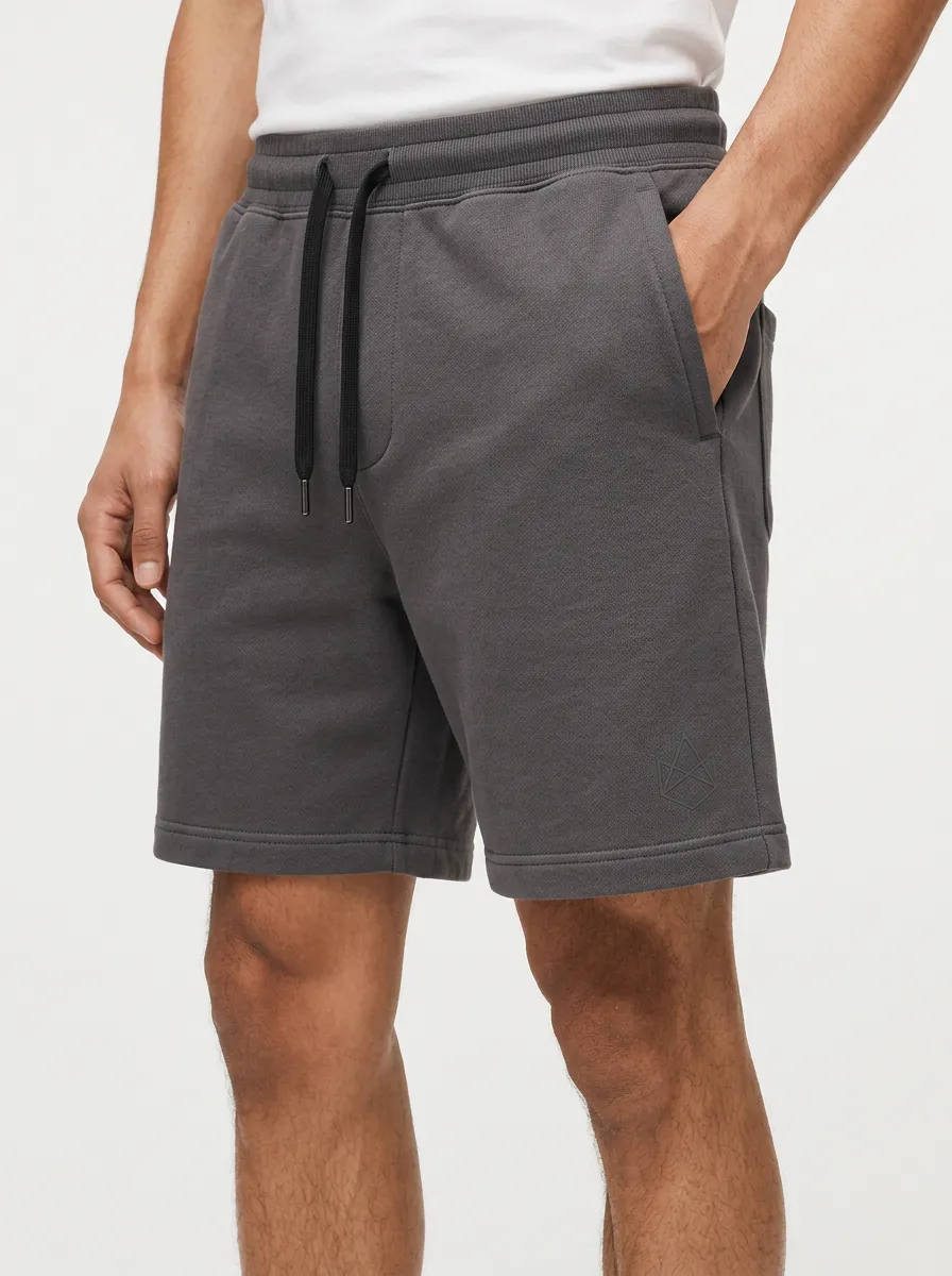 Men's Casual Minimalist Geometric Logo Printed Sweat Shorts