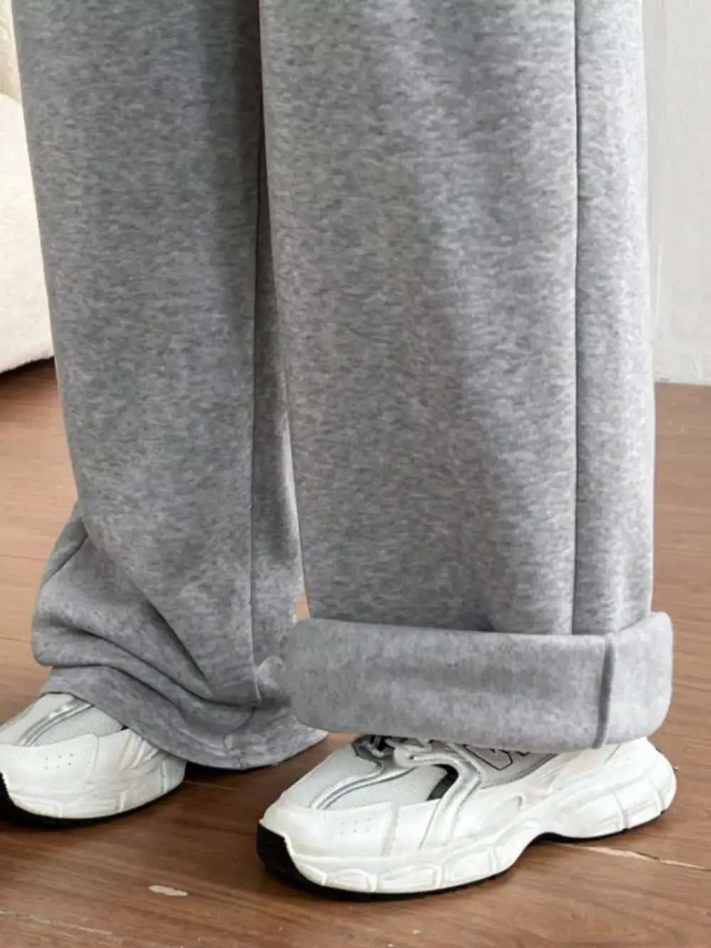 High Waist Drawstring Wide Leg Pocketed Casual Joggers