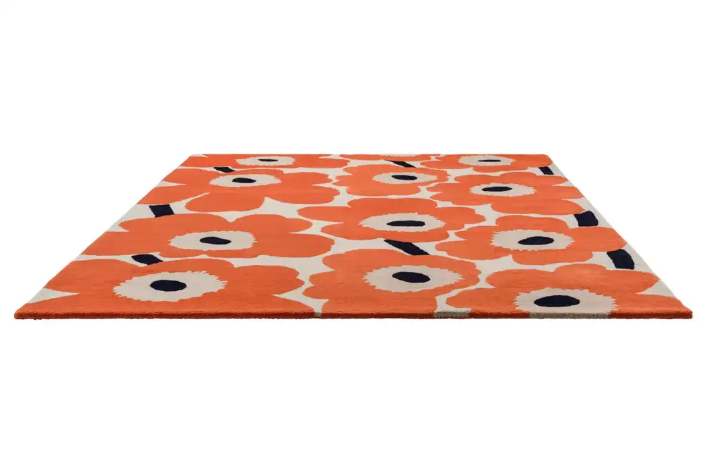 Wool Tufted Floral Area Rug