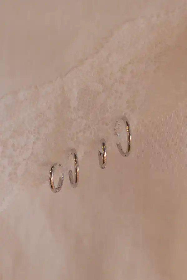 Four Piece Hoop Earring Set