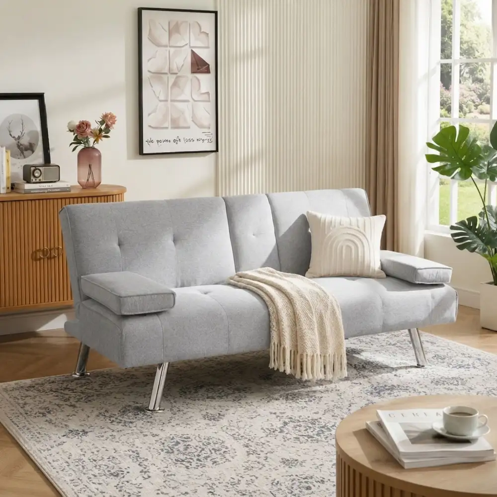 Refined Convertible Sofa Bed