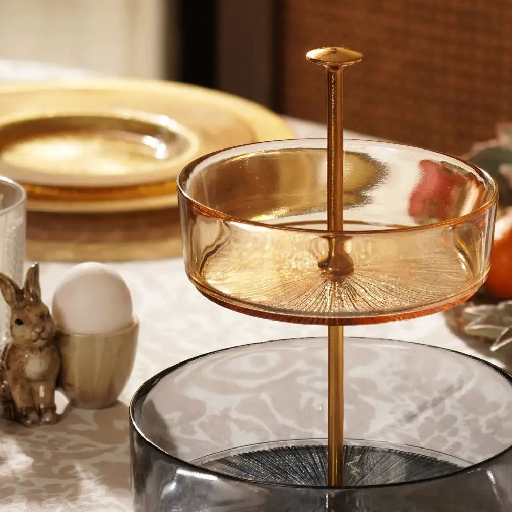 Amber Grey Dessert Stand