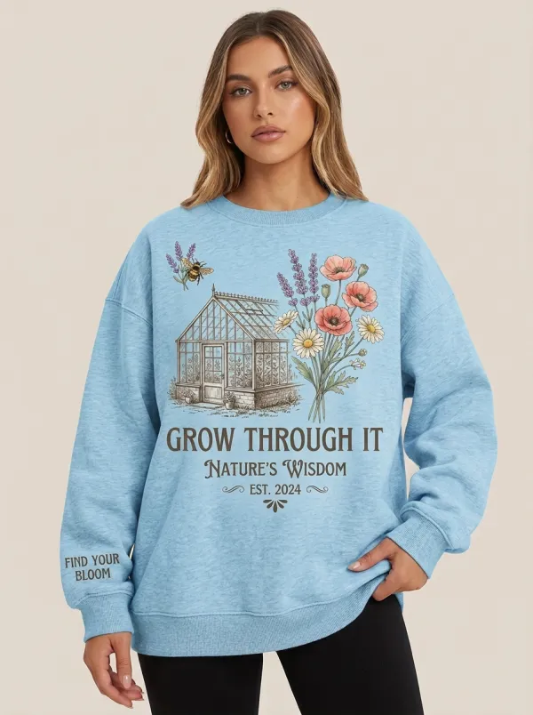 Gardening Lover Greenhouse Floral Sweatshirt