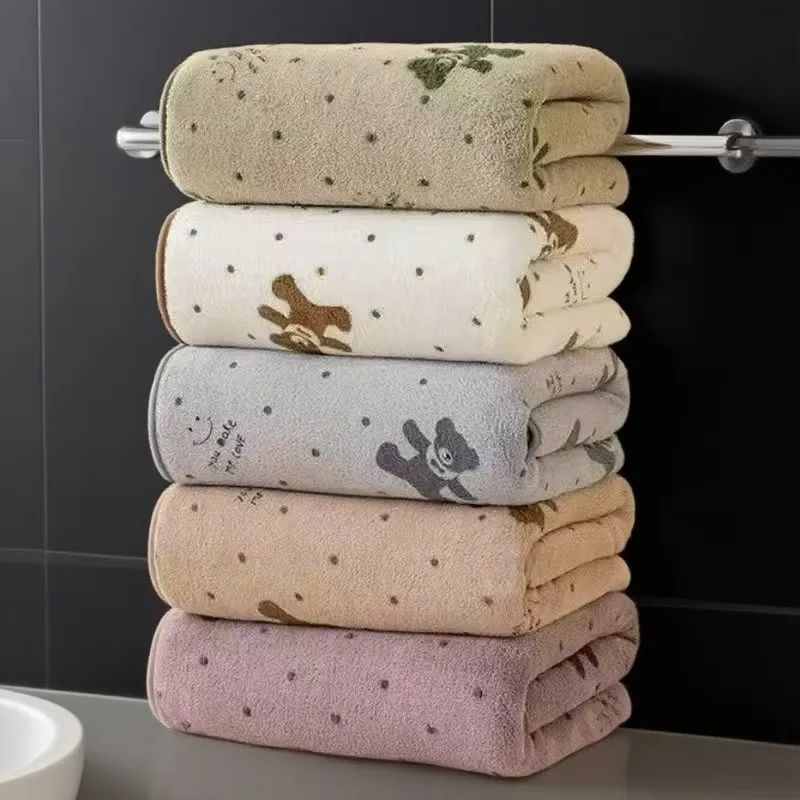2 Pcs Absorbent Bear Towel