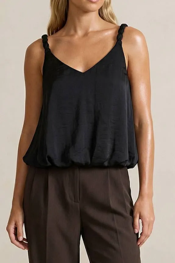 Billowy Strap Accent Tank Top