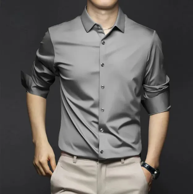 Men's Classic Button-Down Dress Shirt