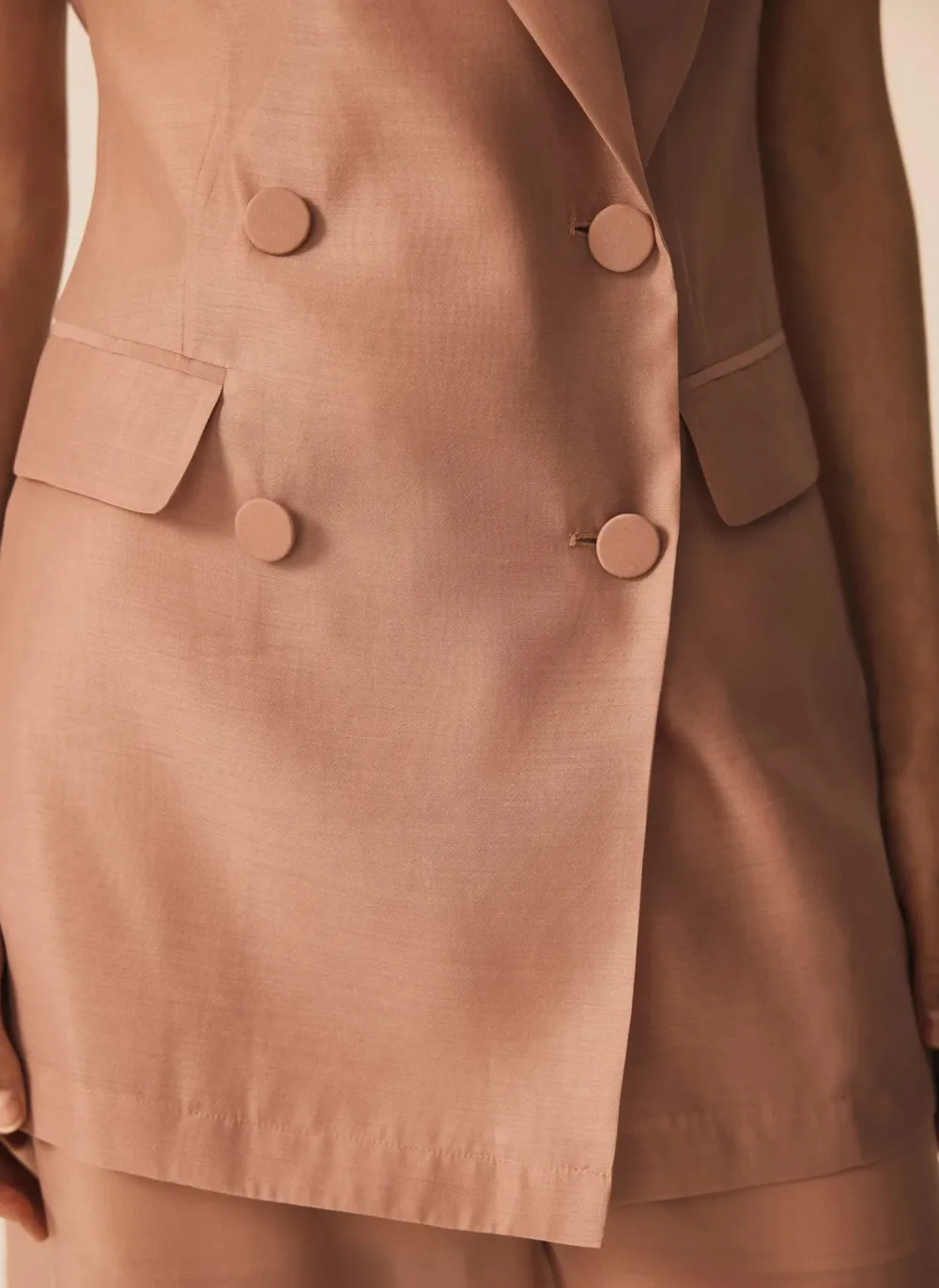 Casual Style Pink Waistcoat