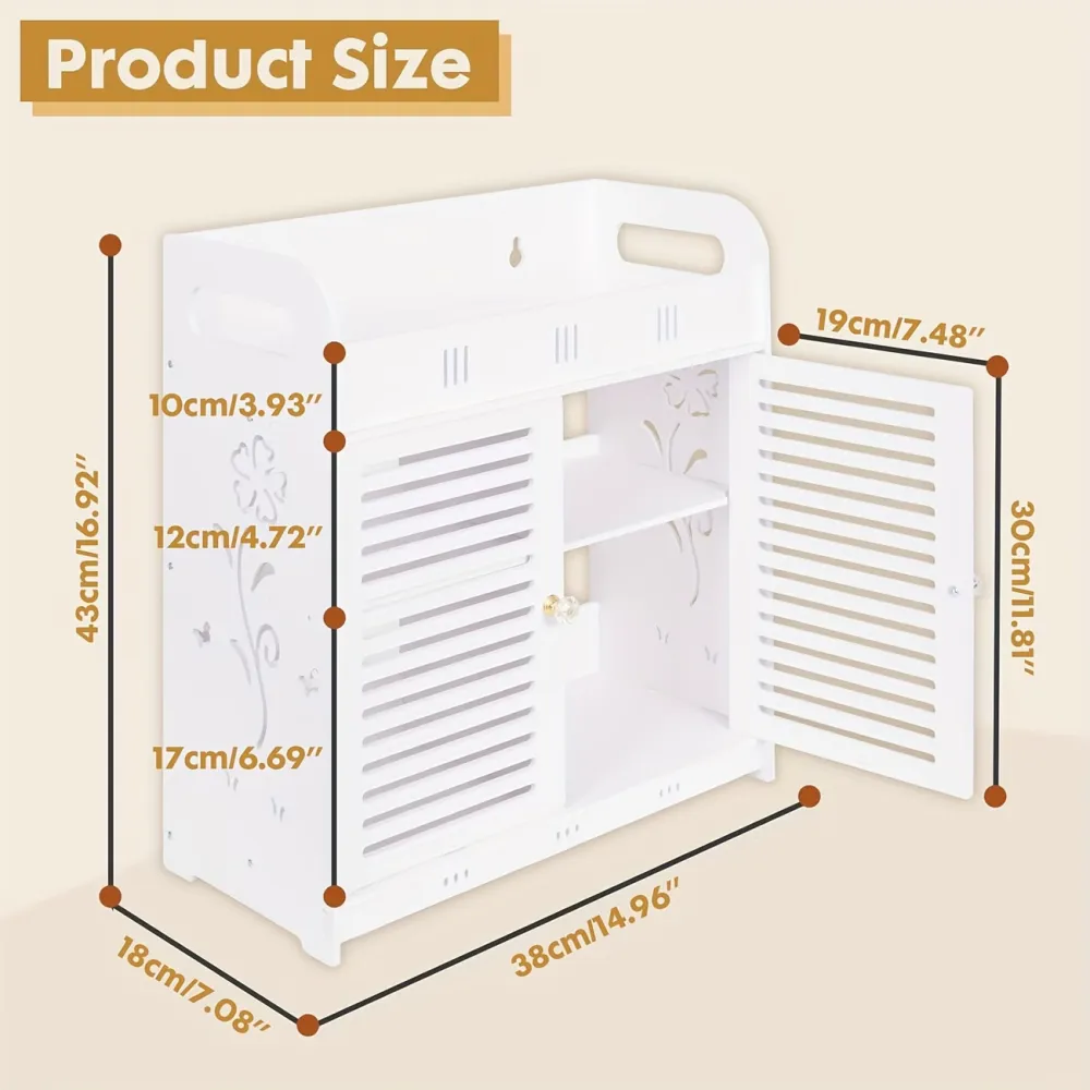 Wall-Mounted Bathroom Storage Cabinet