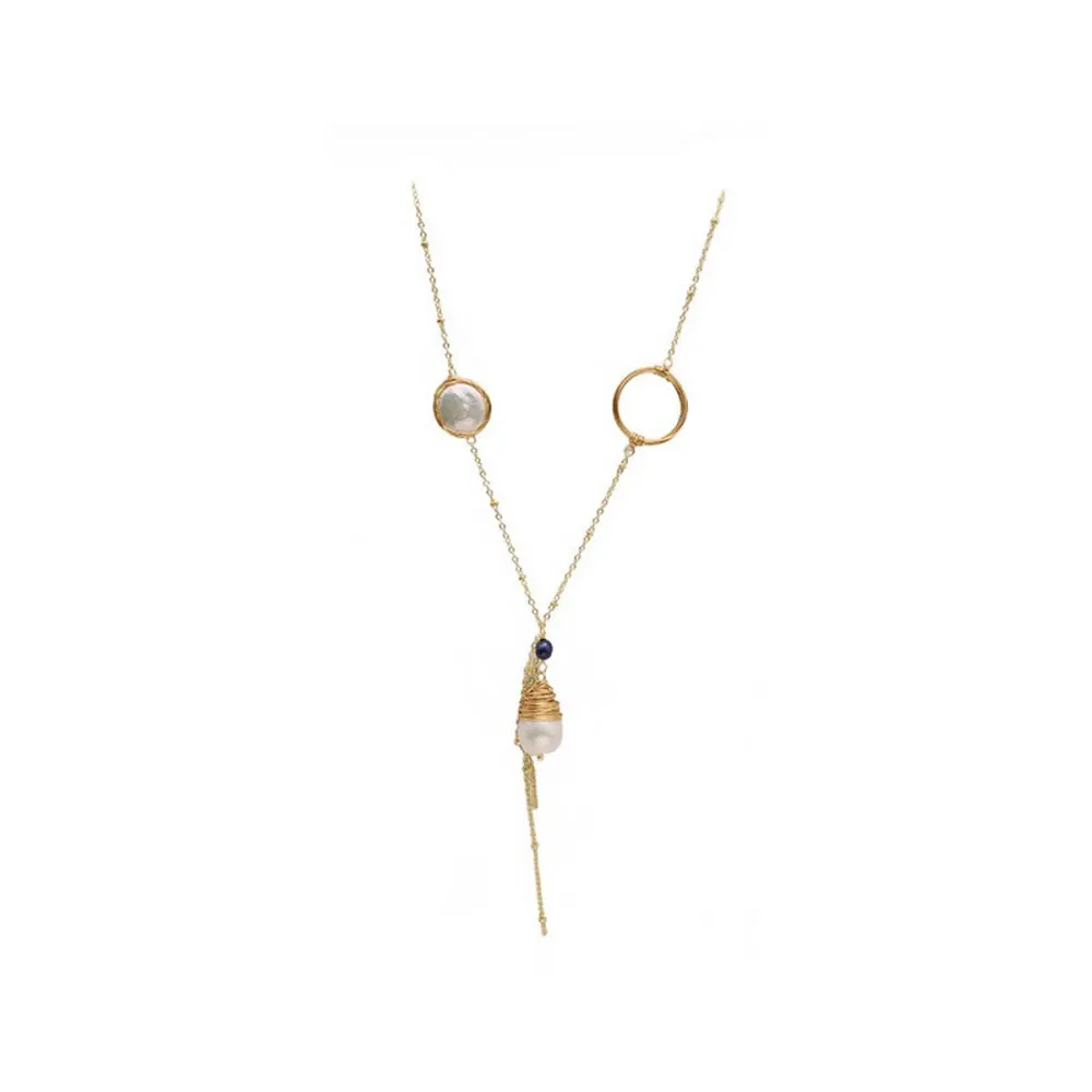 Charm Pearl Necklace