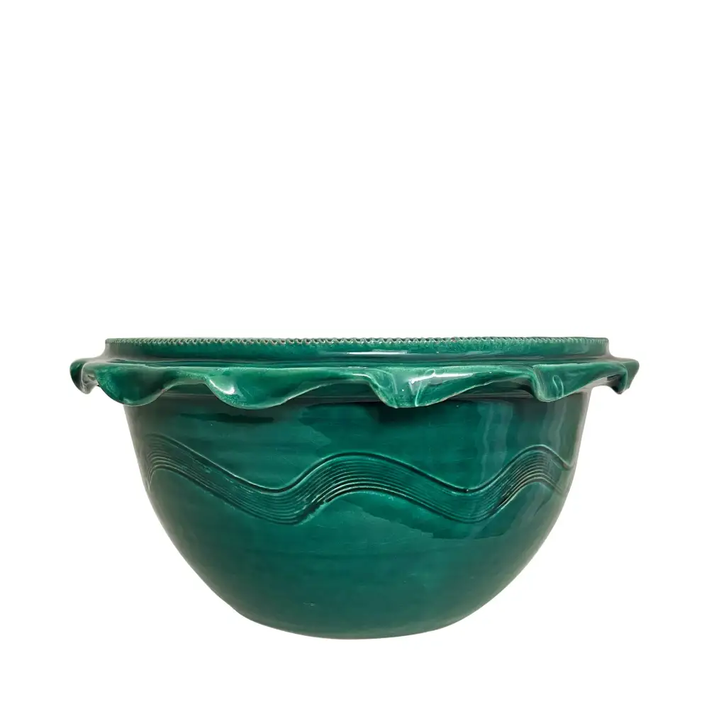 Hand-Painted Ceramic Serving Bowl For Salad