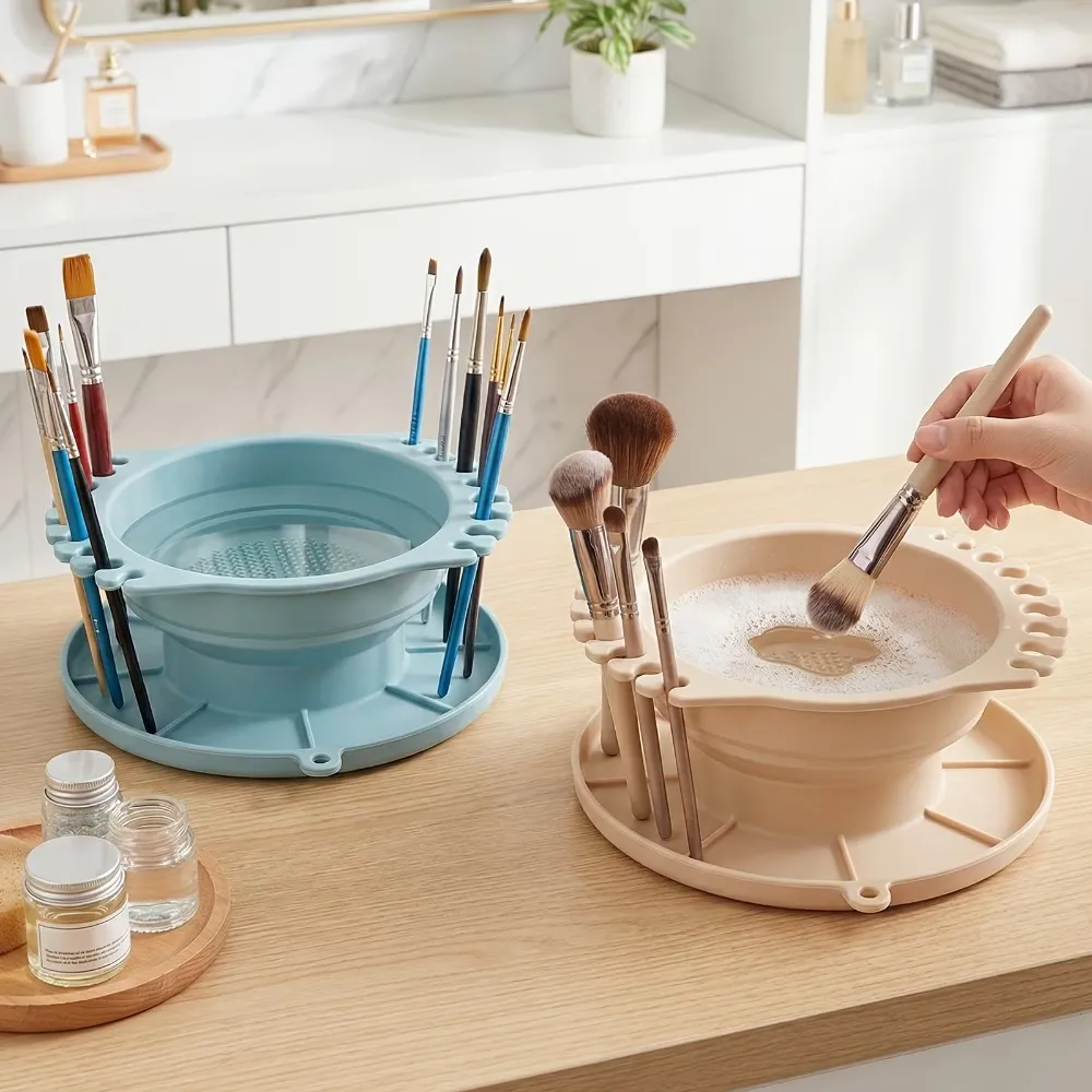 Collapsible Makeup Brush Cleaner