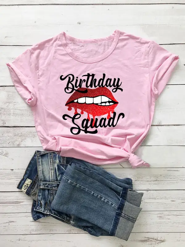 Polished Round-Neck Collared Short-Sleeve Knit T-Shirt
