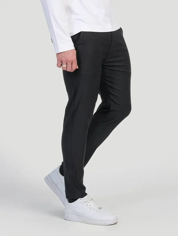 Black Slim Fit Stretch Pants