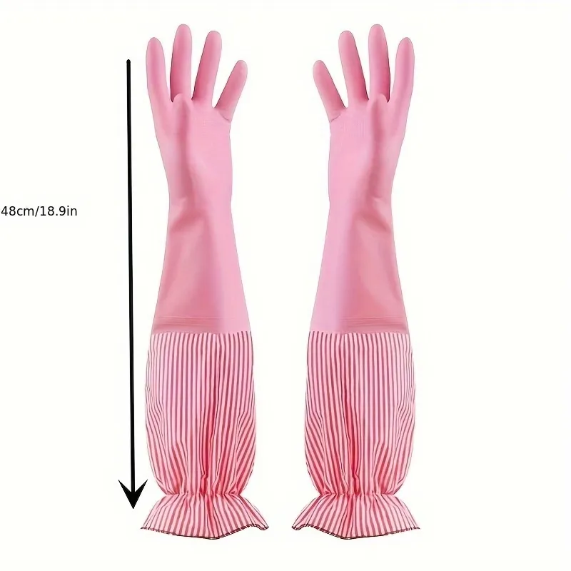Long Sleeve Rubber Cleaning Gloves