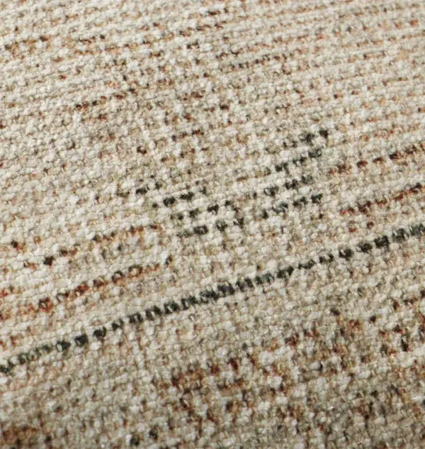 Natural and Blue Woven Pattern Sofa Throw Pillow