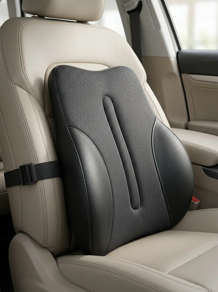 Lumbar-Support Memory-Foam Ergonomic-Look Car Lumbar Support Pillow