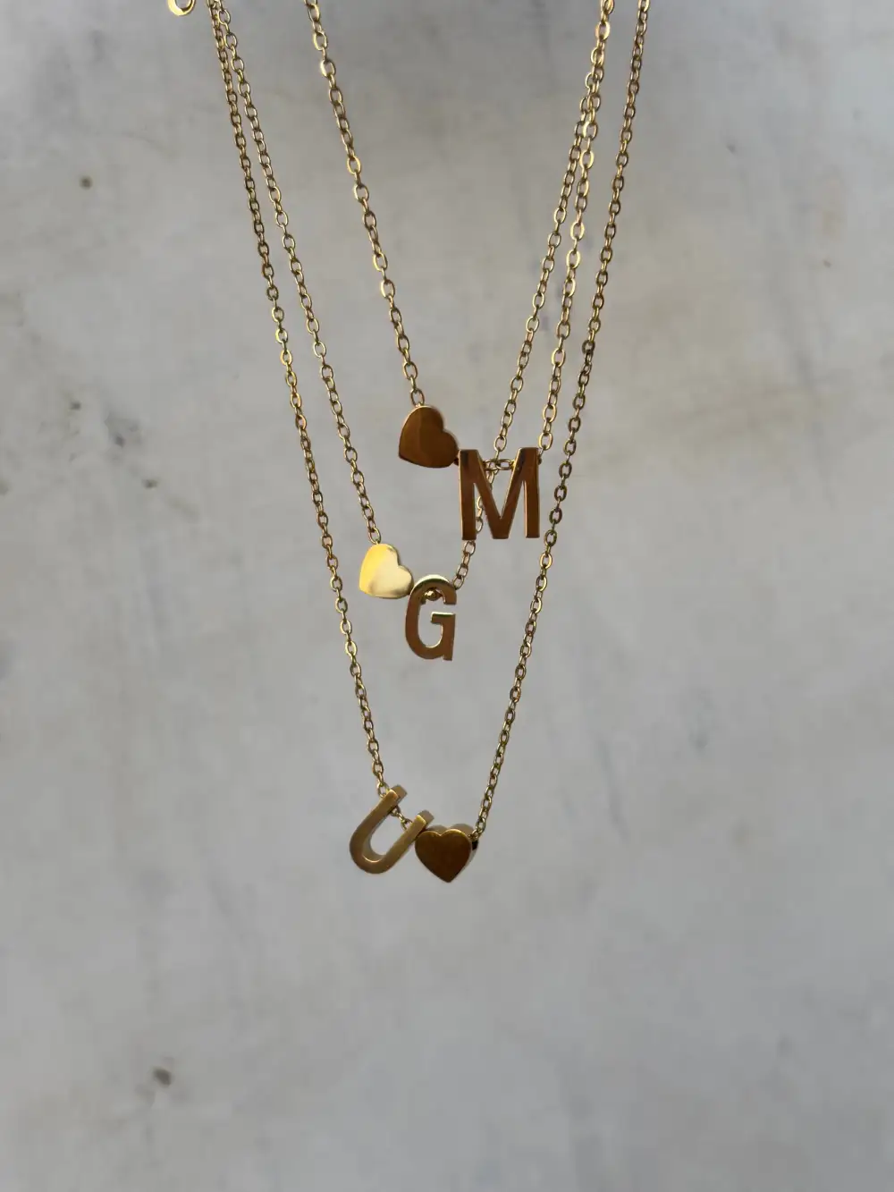 Love Initial Necklace