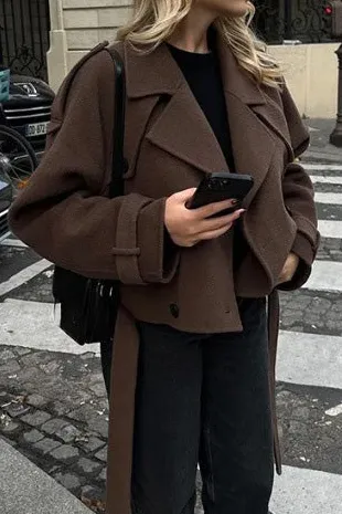 Notch Lapel Wool Classic Jacket