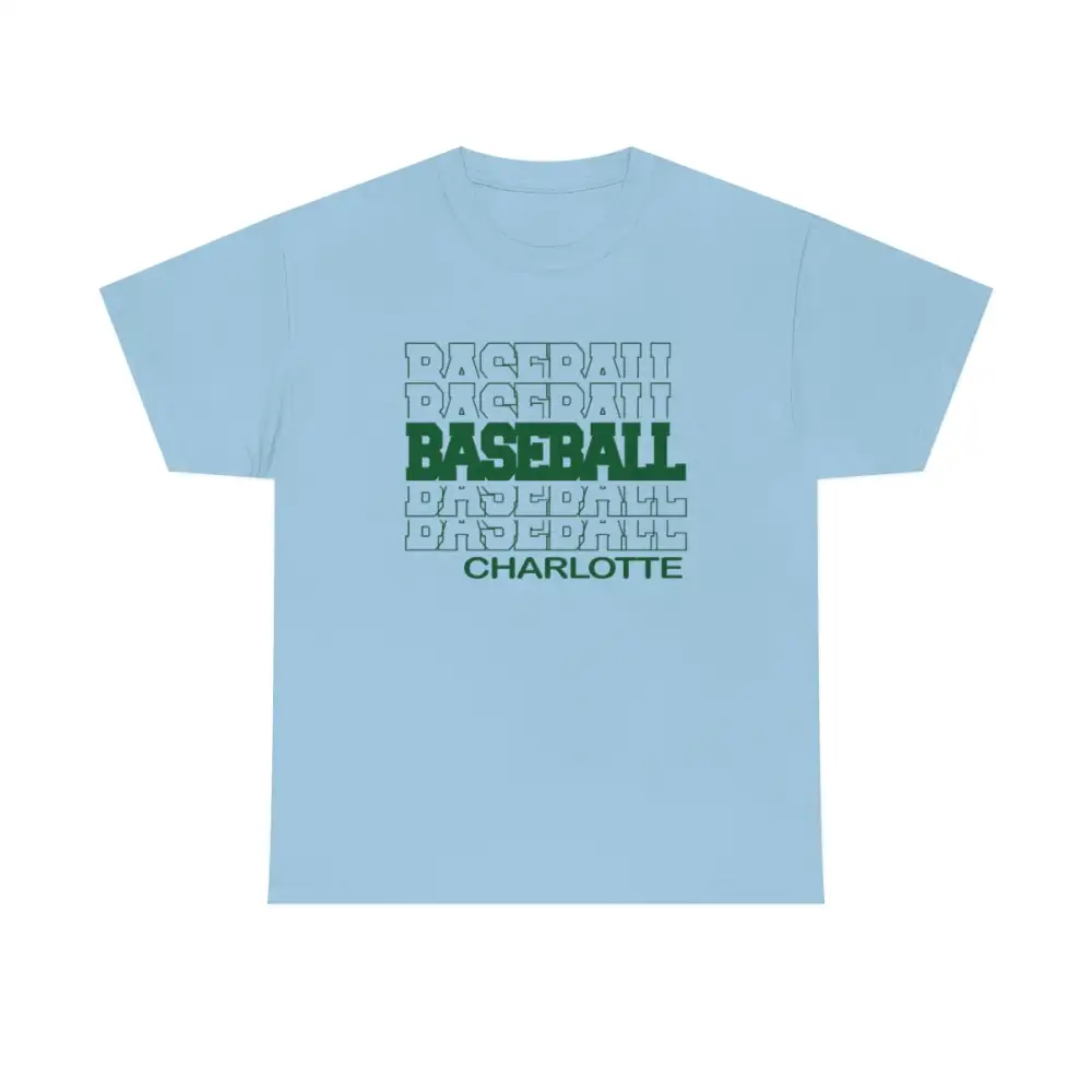 Baseball Charlotte in Modern Stacked Lettering